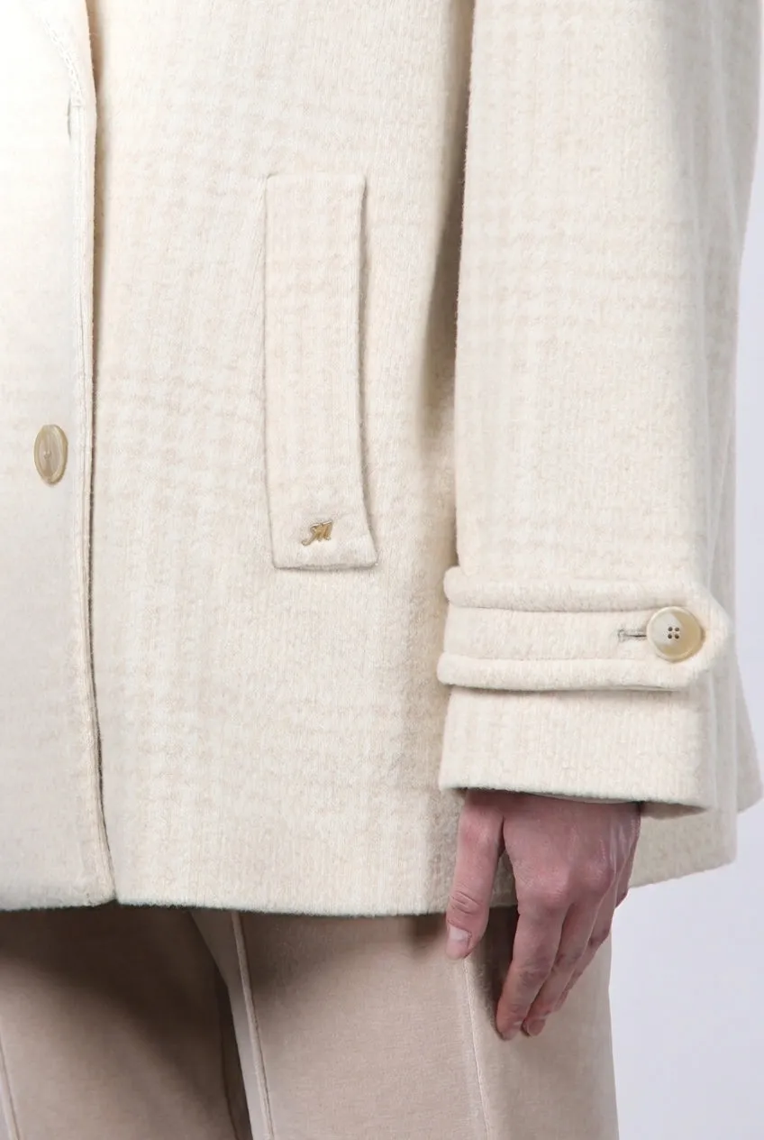 Mason's Leonie frakke beige ternet uld