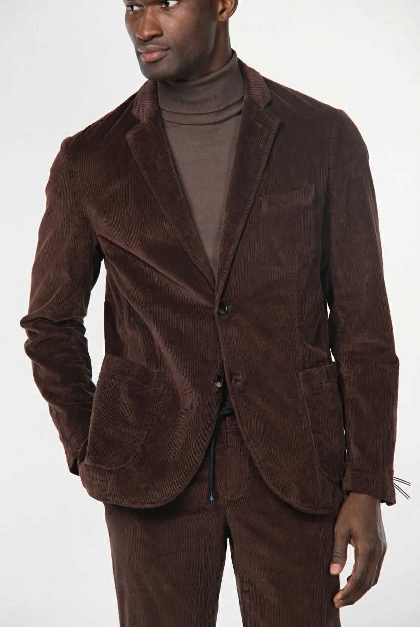 Mason's Tiziano blazer vinrød fløjl regular fit