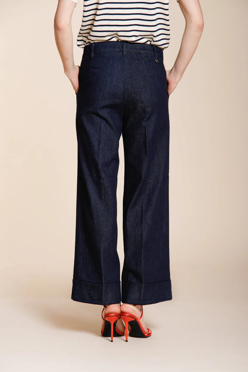 Mason's New York Cropped City chino navy denim
