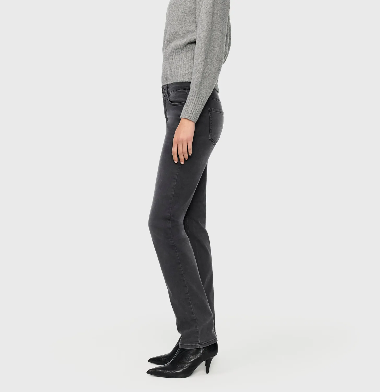 MAC Dream 5401-90-0355L jeans grå straight fit
