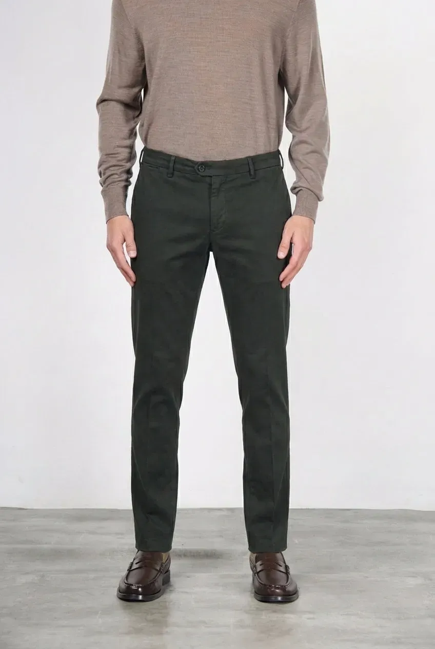 Mason's New York chino bukser mørkegrøn gabardine