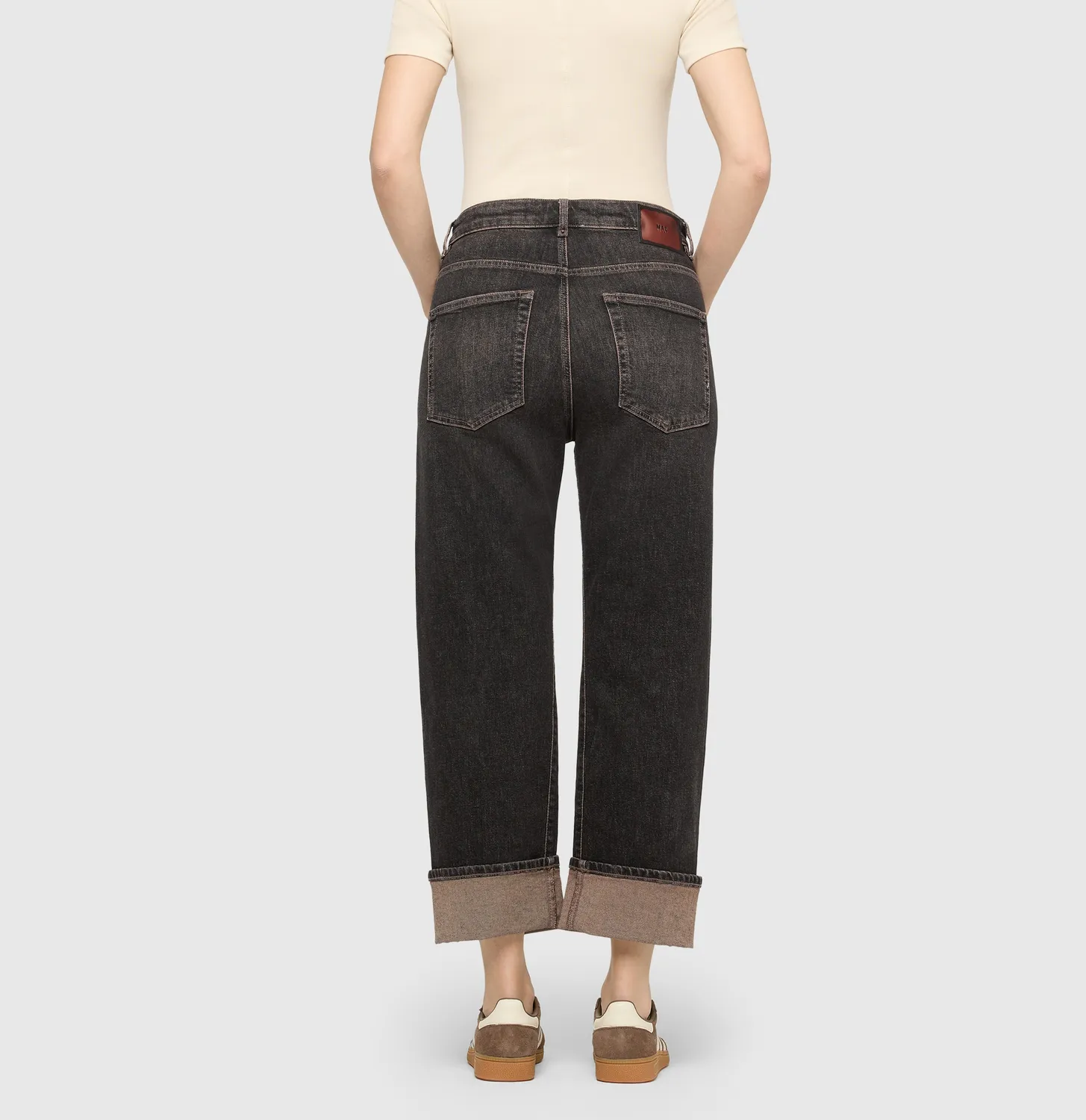 MAC Baggy 2321 straight jeans grå recycled stretch