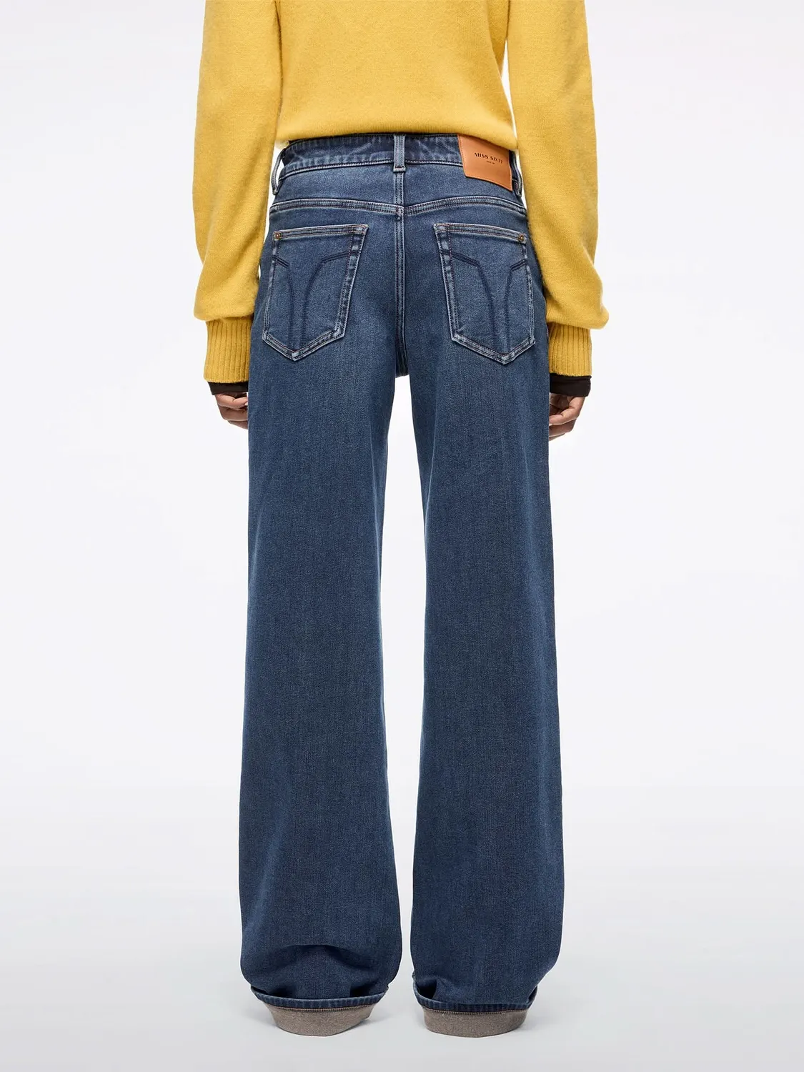 Miss Sixty straight jeans mørkeblå børstet varm
