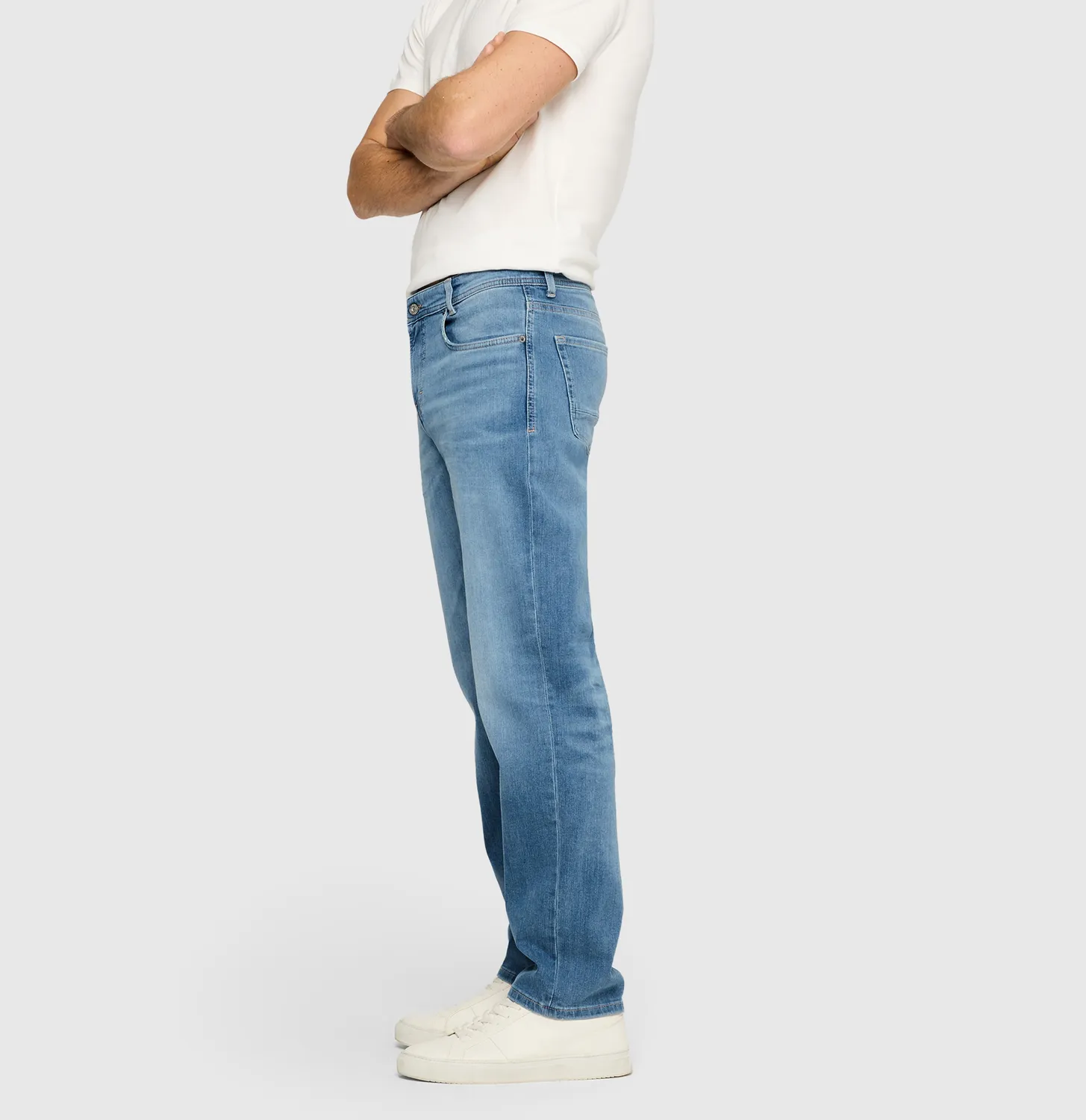 MAC Rick 0431-00-1982L jeans mellemblå comfort