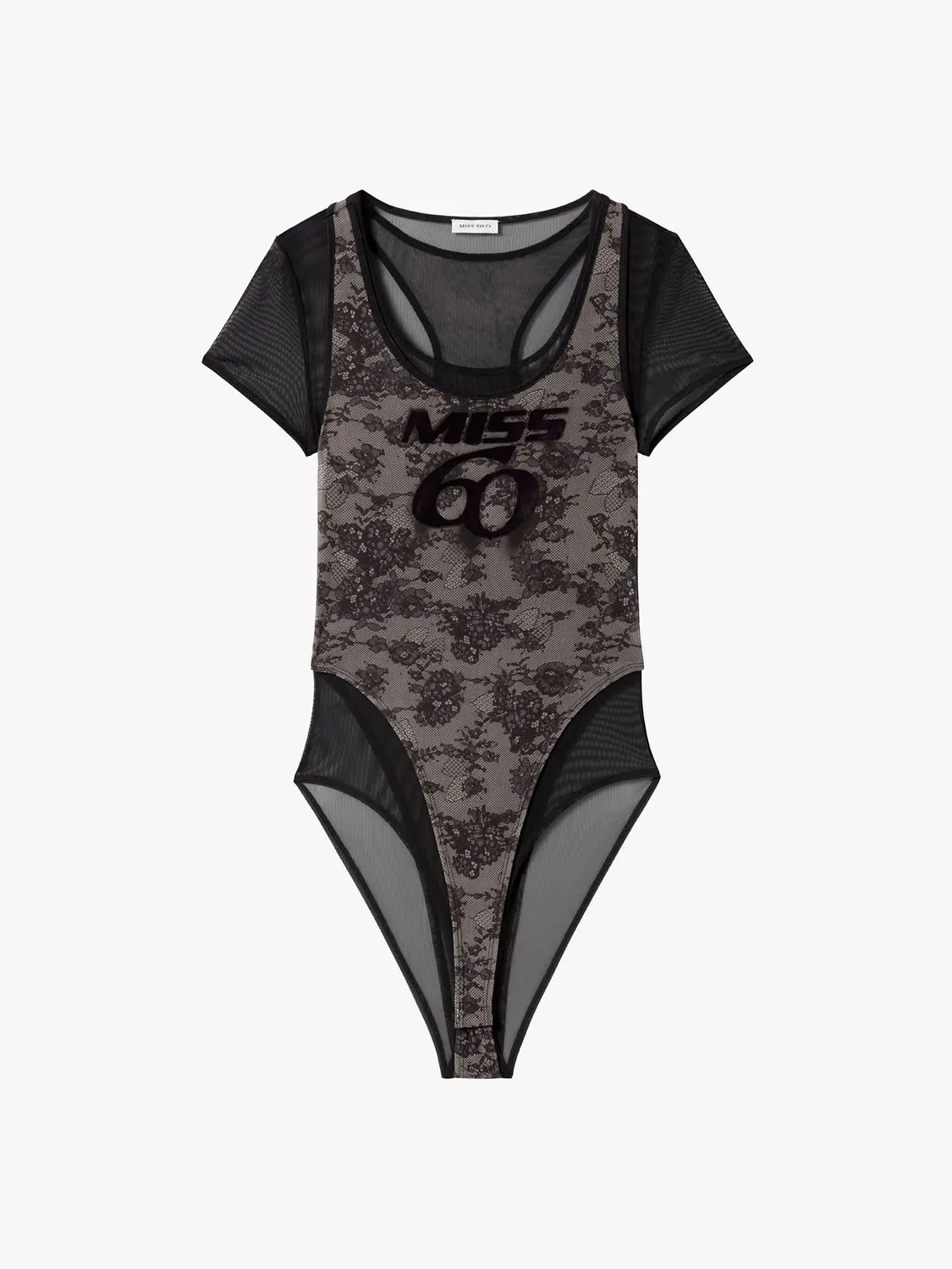 Miss Sixty Lace Mesh bodysuit sort blonde