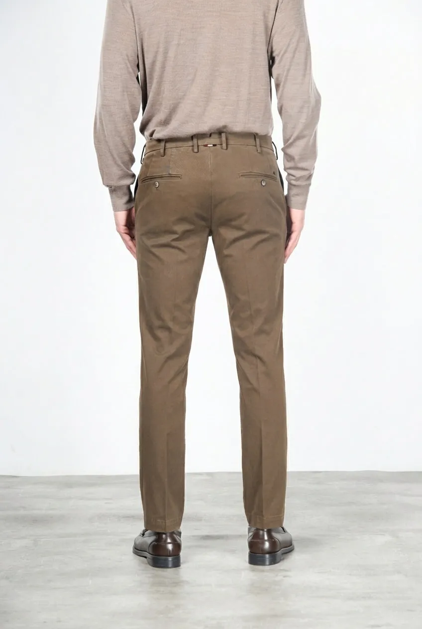 Mason's New York chino bukser brun gabardine regular