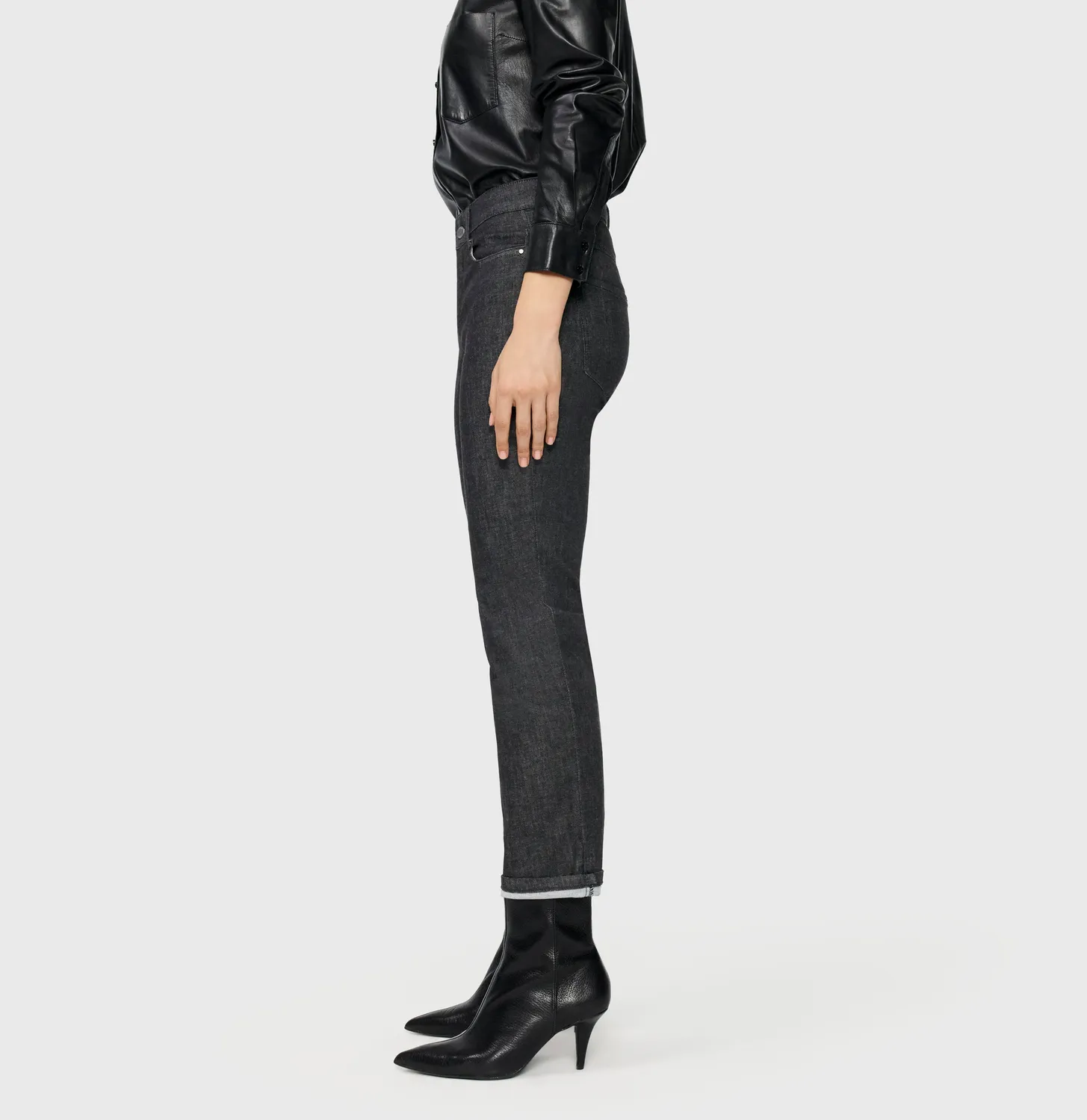 MAC Dream 5481-90-0357L cropped jeans sort straight