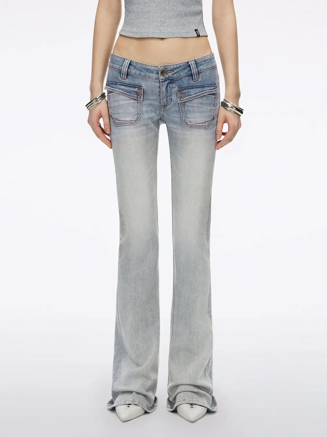 Miss Sixty Slim-Fit Flare Jeans retro light blue
