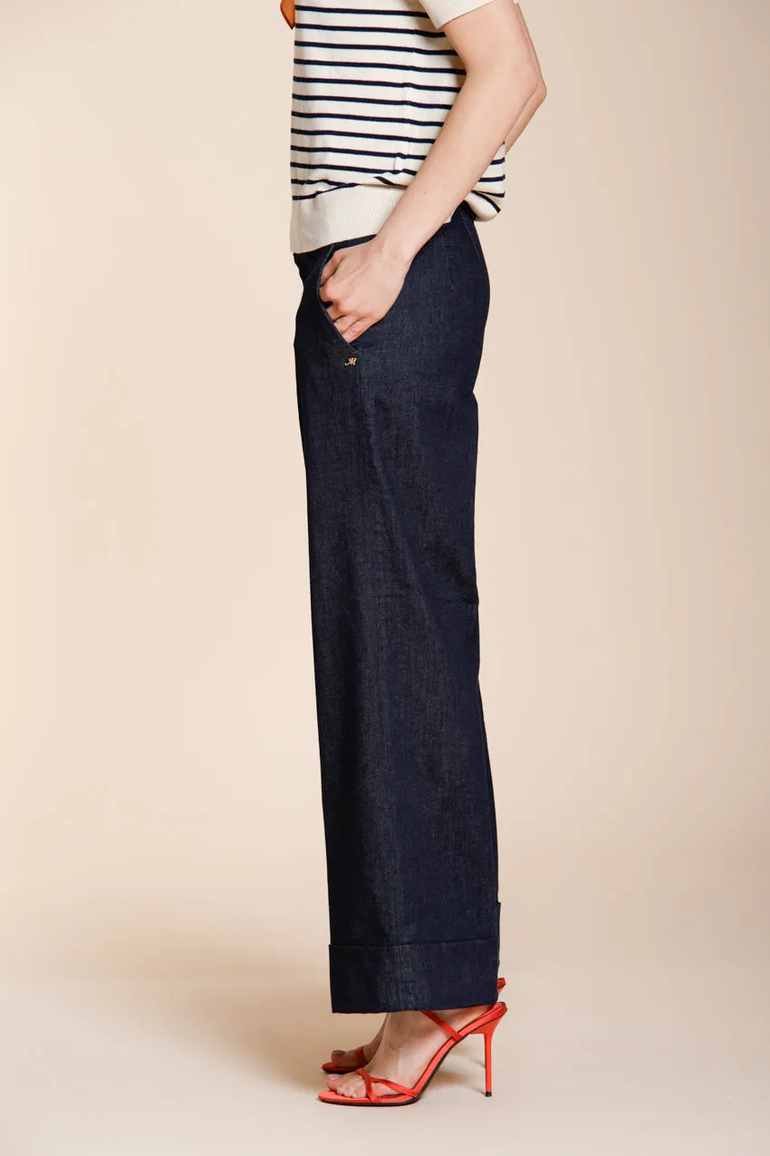 Mason's New York Cropped City chino navy denim