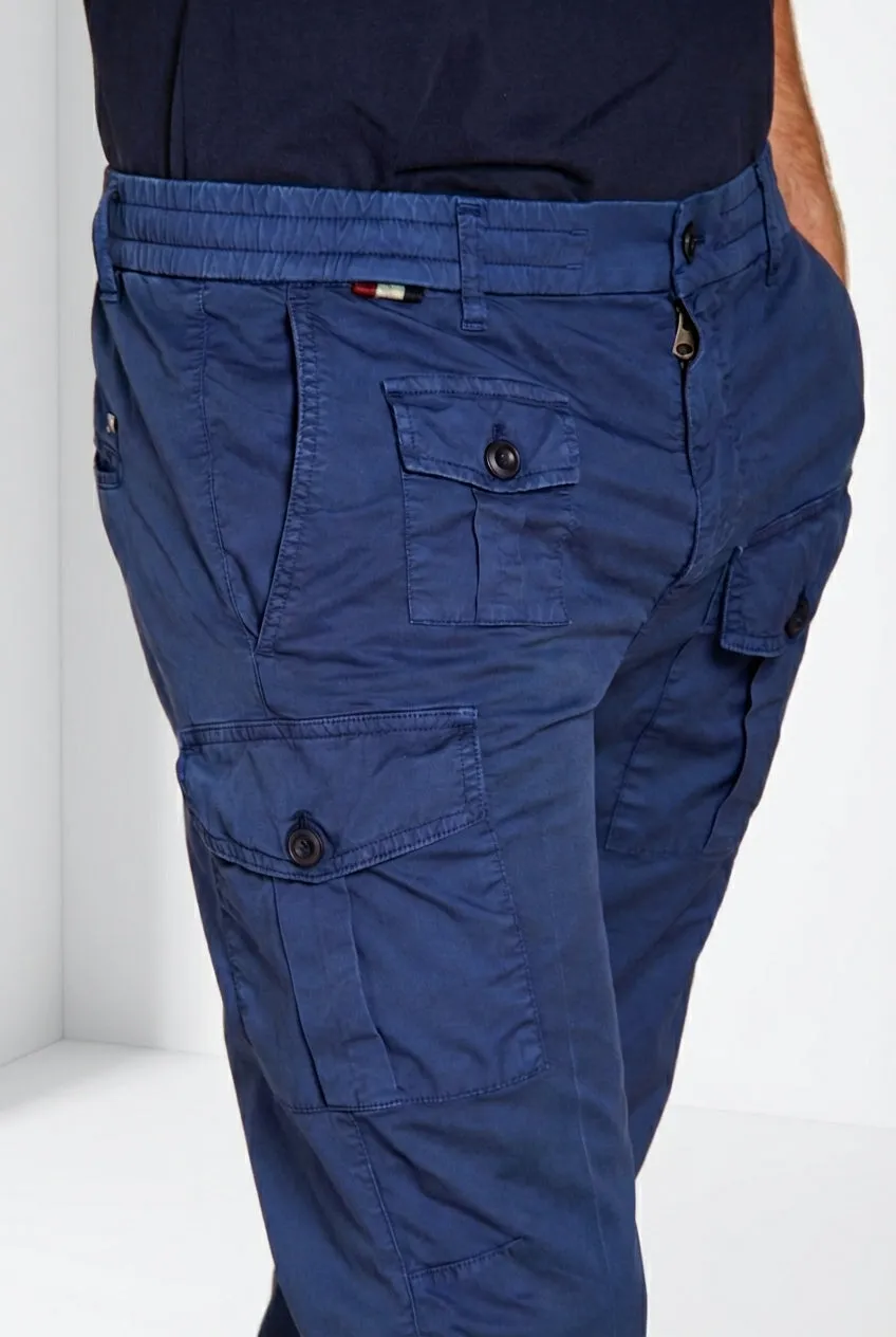 Mason's George Coolpocket cargo jogger blå carrot
