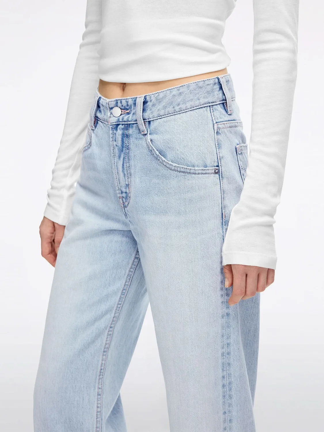 Miss Sixty Straight Jeans lyseblå slidt