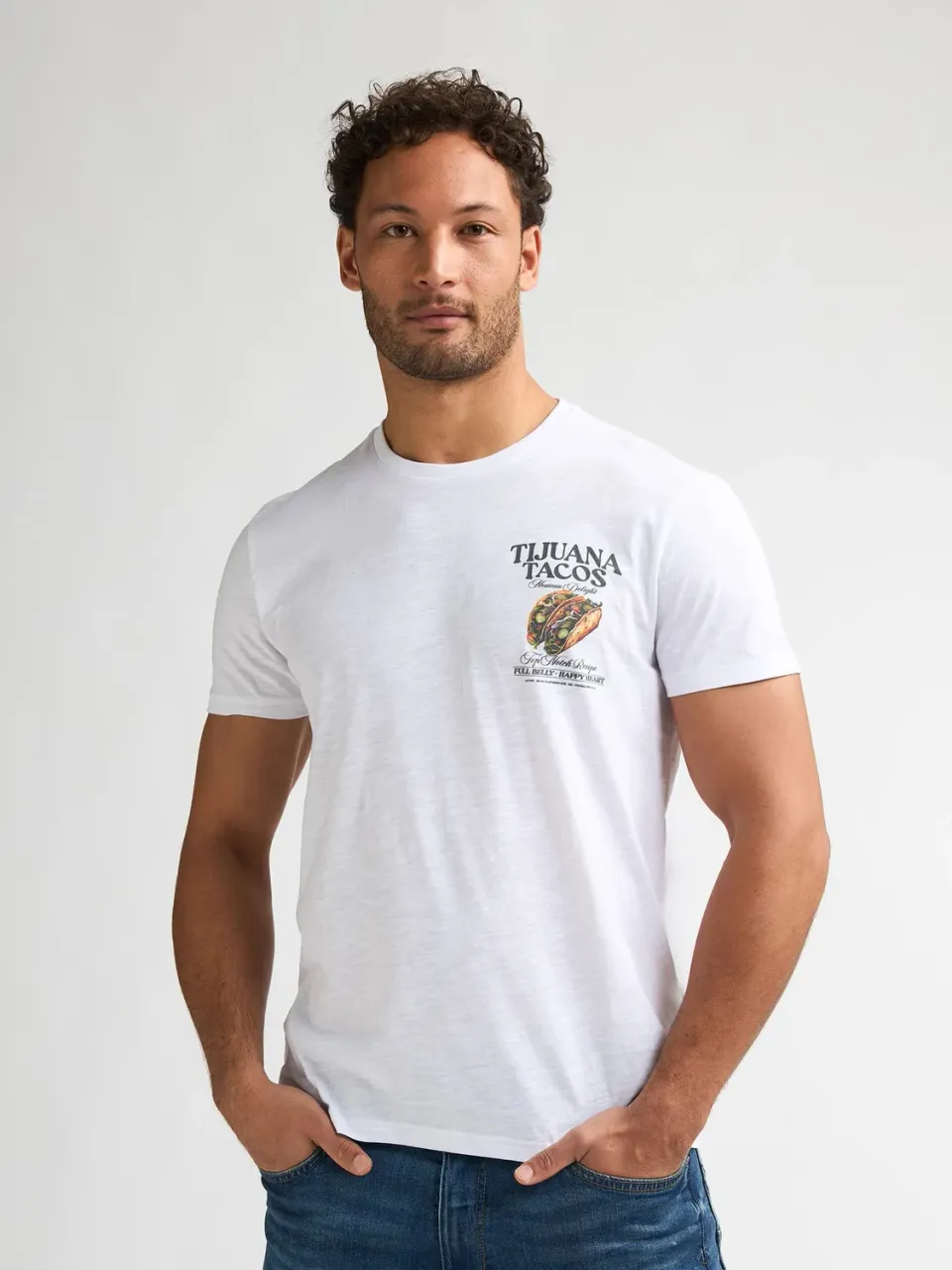 Petrol Industries Tijuana t-shirt med rygprint bomuld