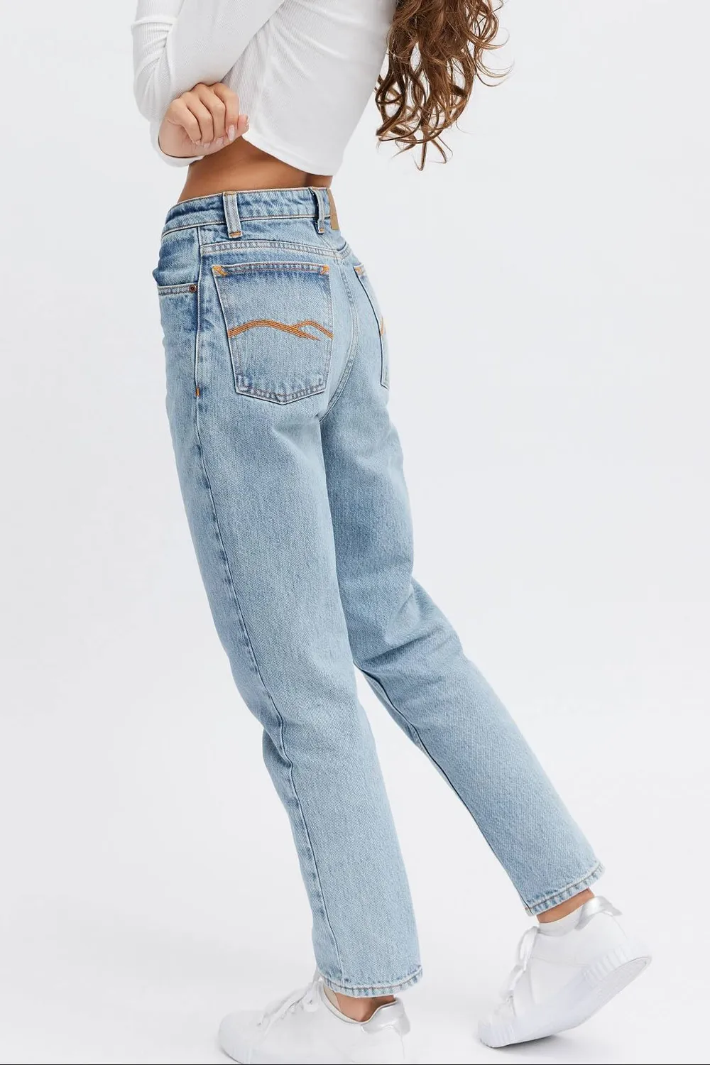 Organsk Oxygen Shorty Clean Revolution jeans lys