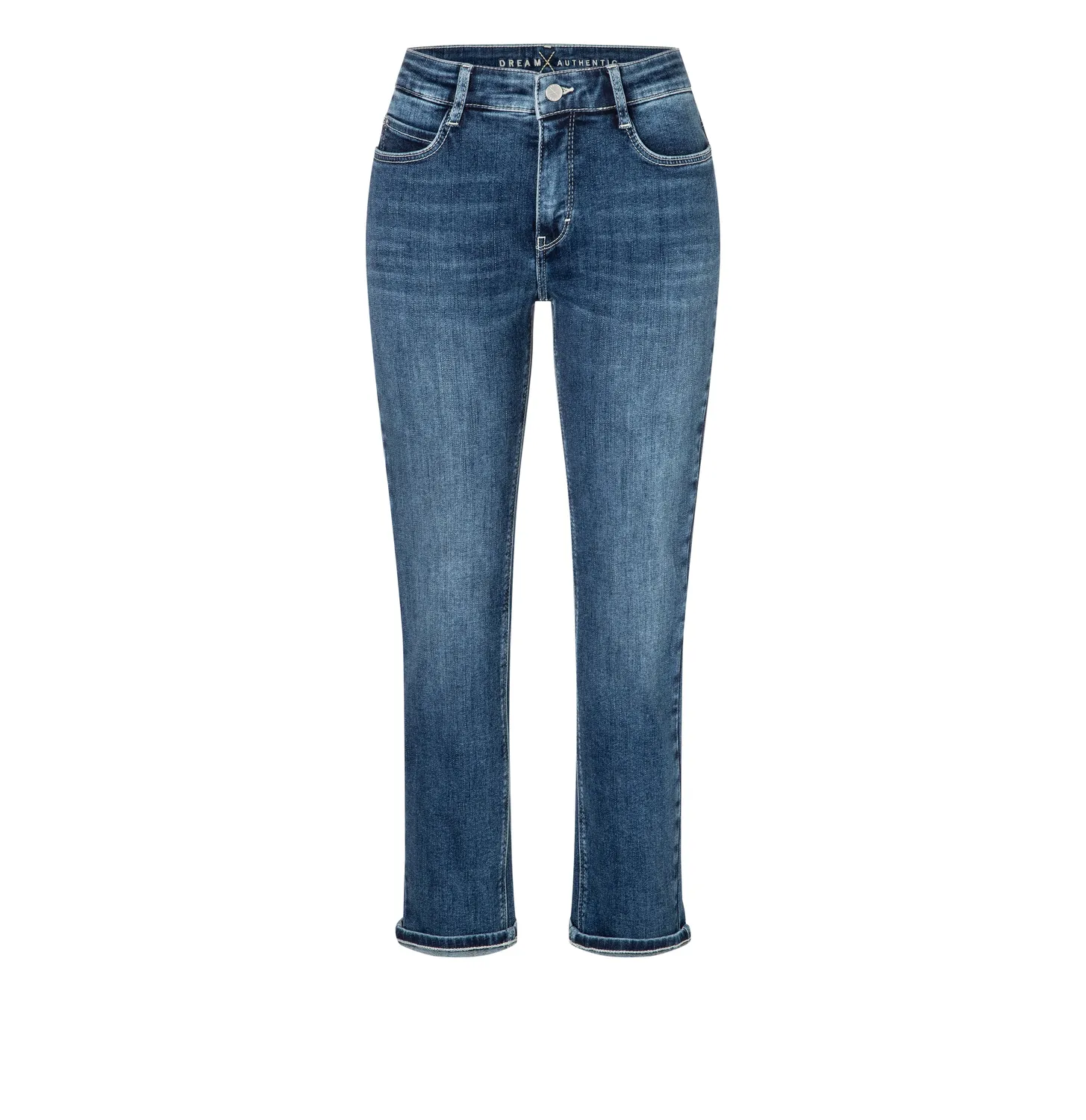 MAC Dream Cropped Authentic jeans blå straight