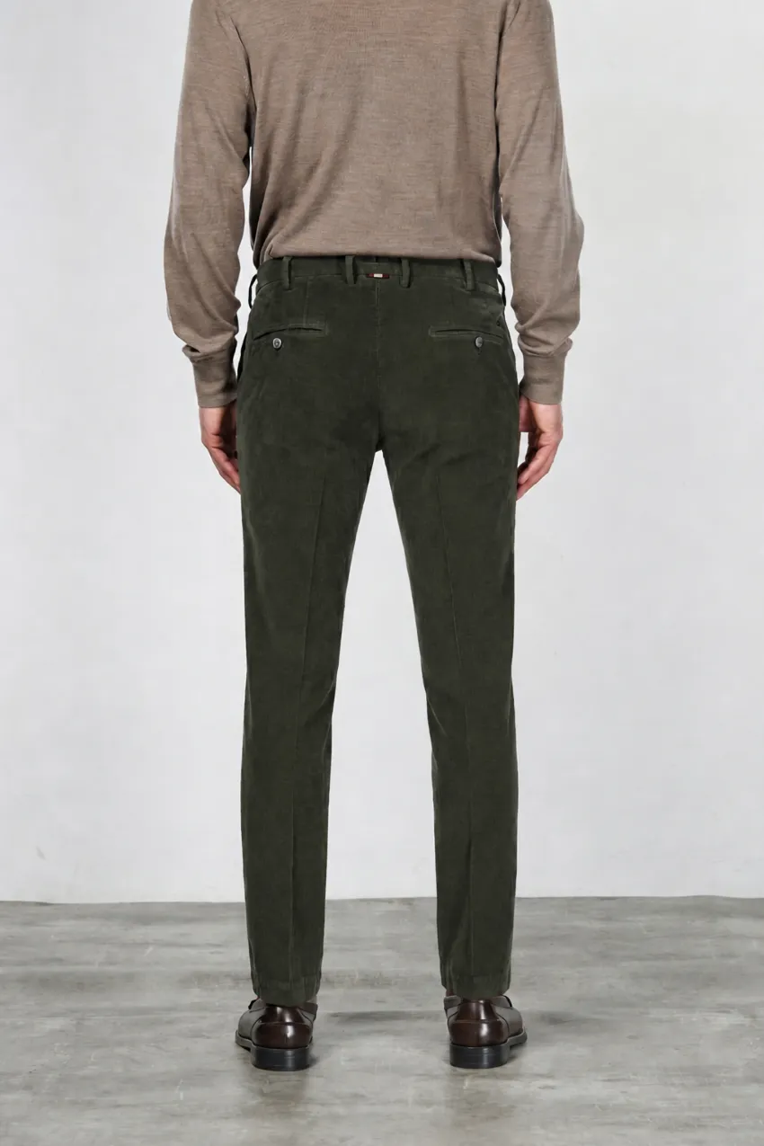 Mason's New York chino bukser skovgrøn fløjl regular