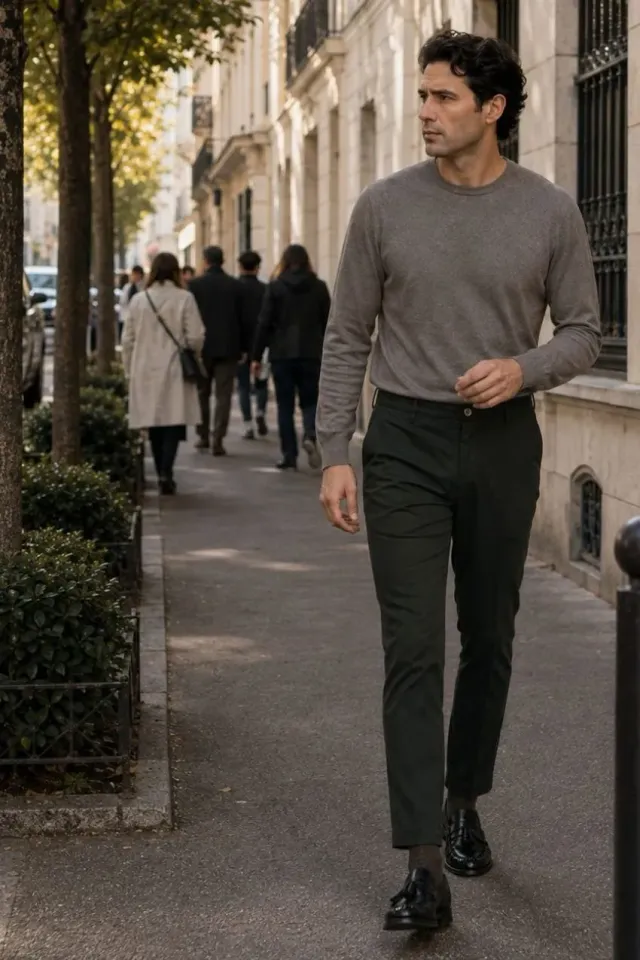Mason's Milano chinos mørkegrøn extra slim