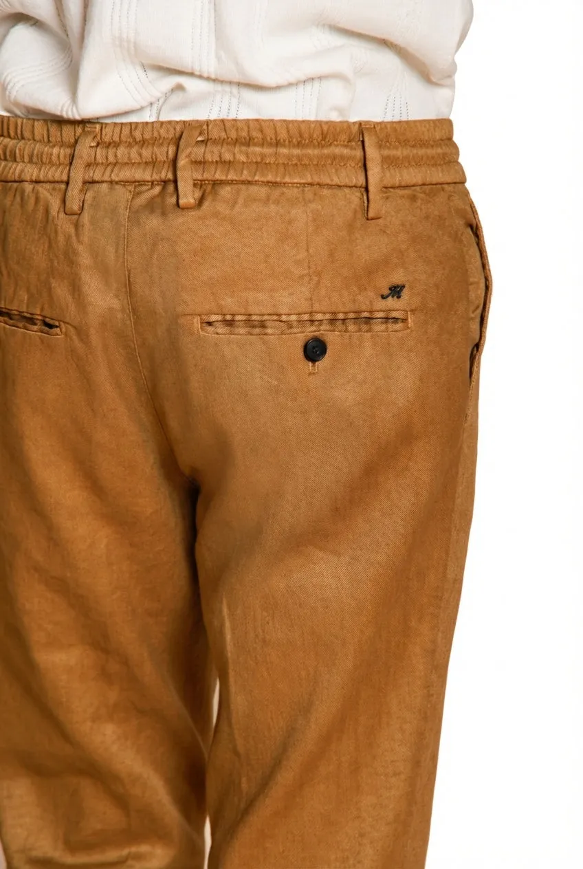 Mason's Milano Jogger chinobukser træbrun hør ekstra slim