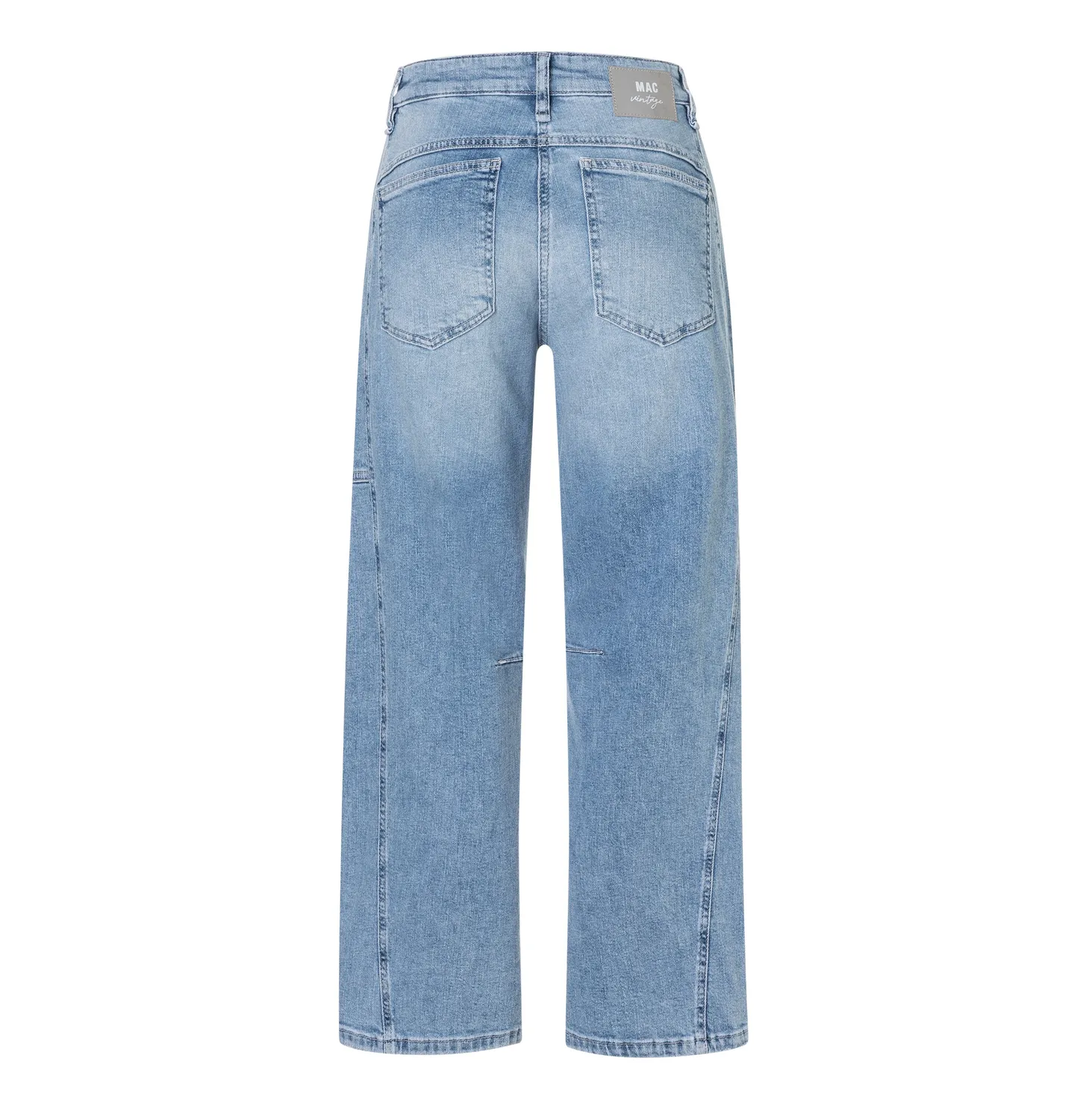MAC Ohio Barrel jeans mellemblå løs