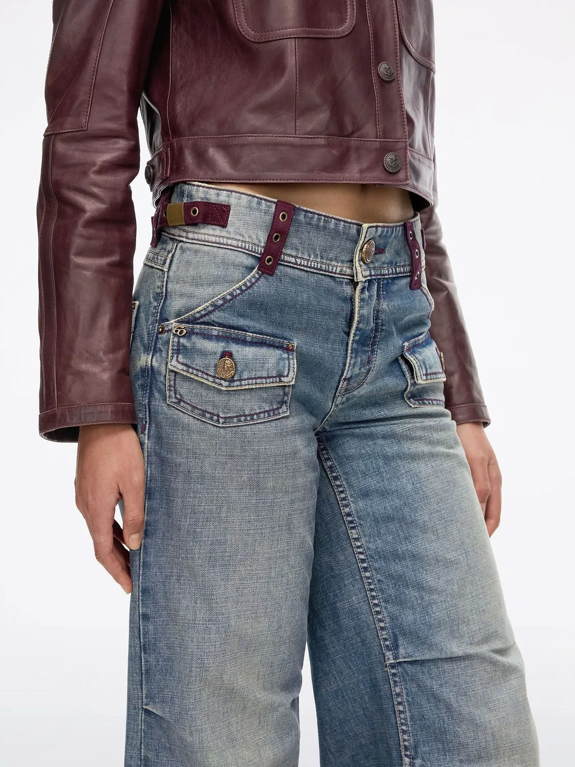 Miss Sixty Straight jeans lige blå rigid 26