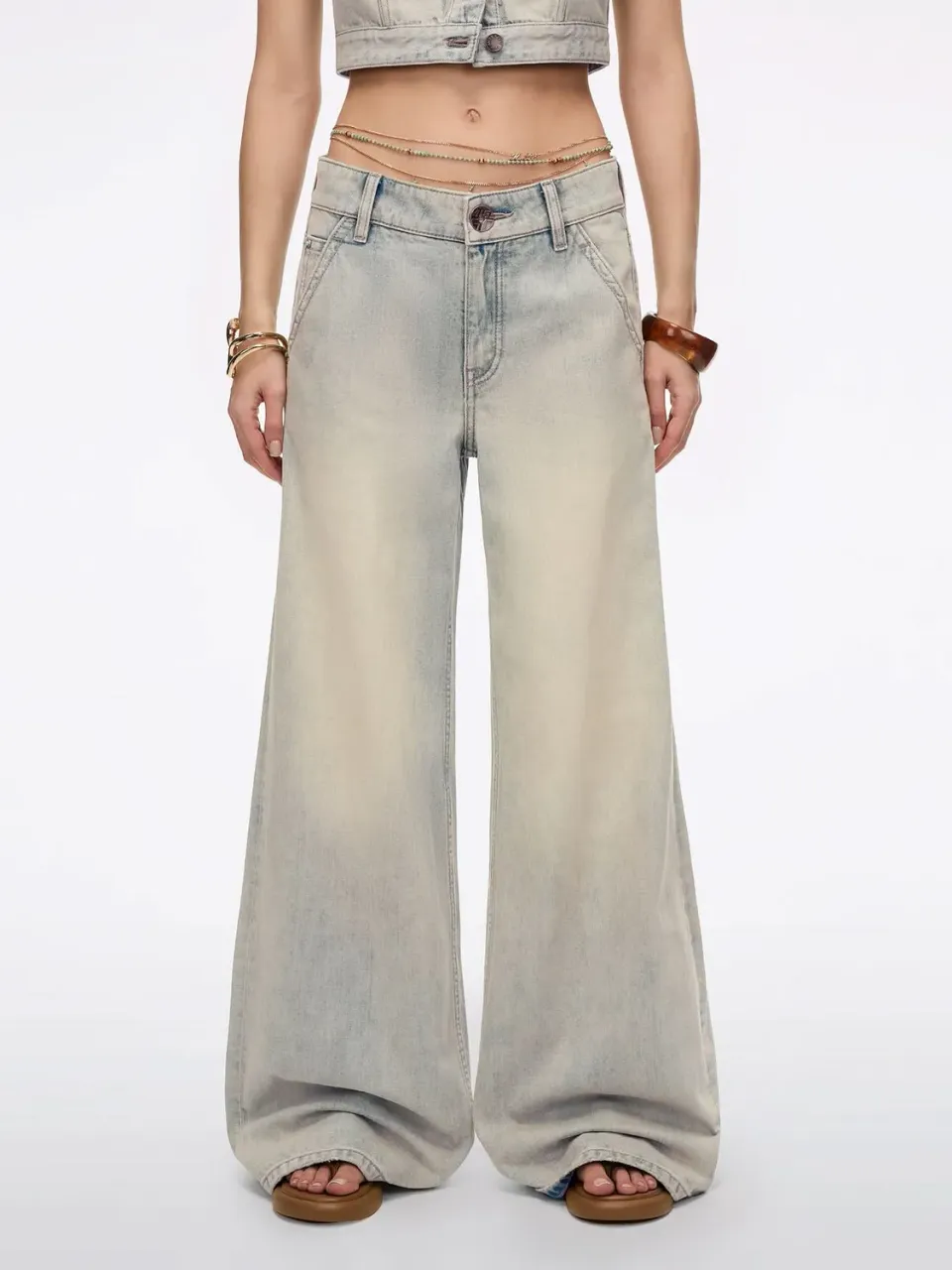 Miss Sixty 6M2JJ4450AF88 flare jeans blå lav talje