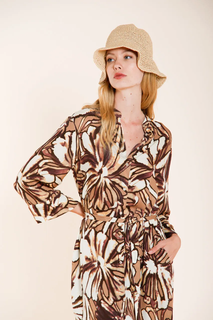 Mason's Colette Dress New kjole beige blomst rayon