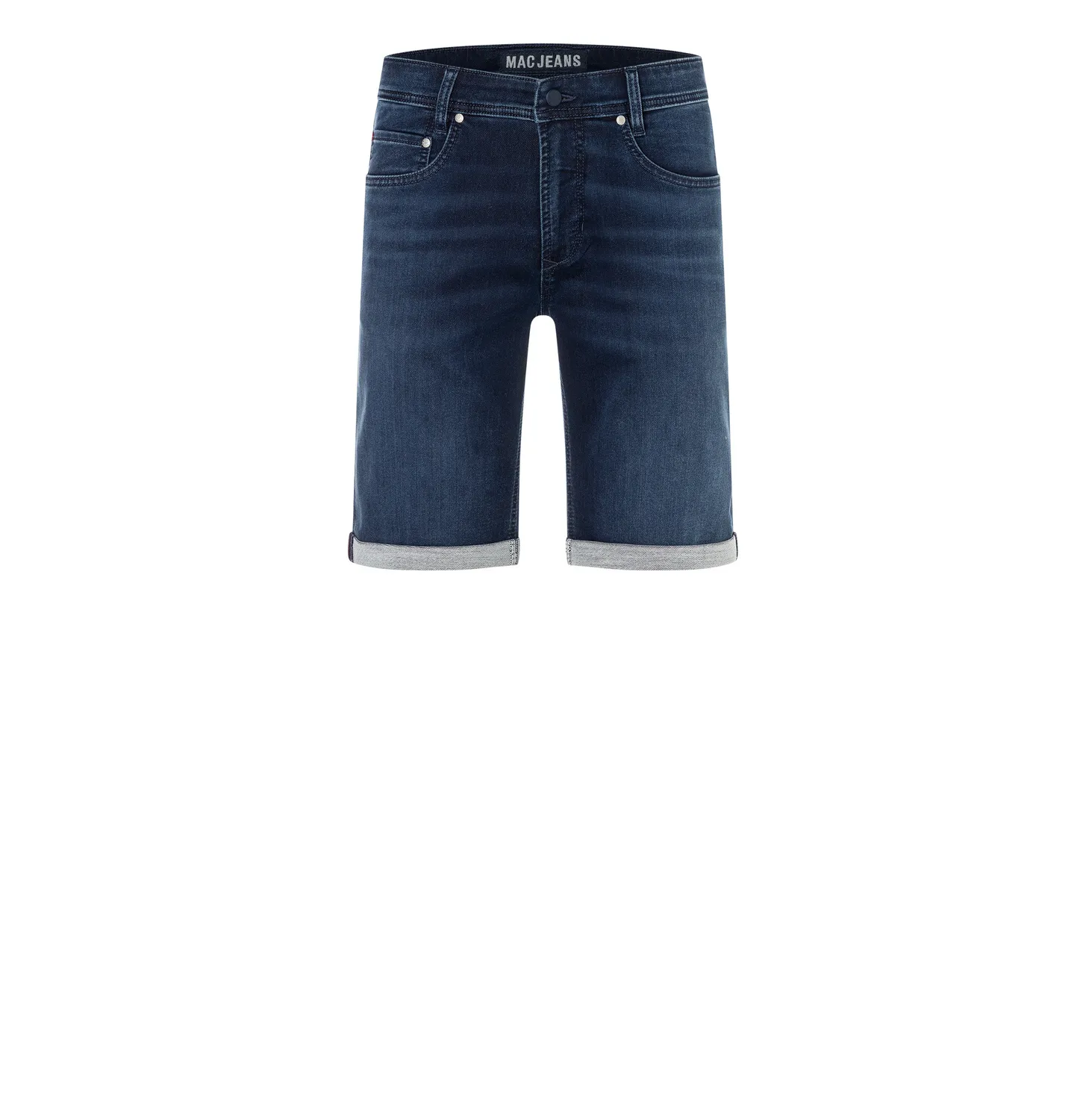 MAC Jogn Bermuda denimshorts mørkeblå stretch
