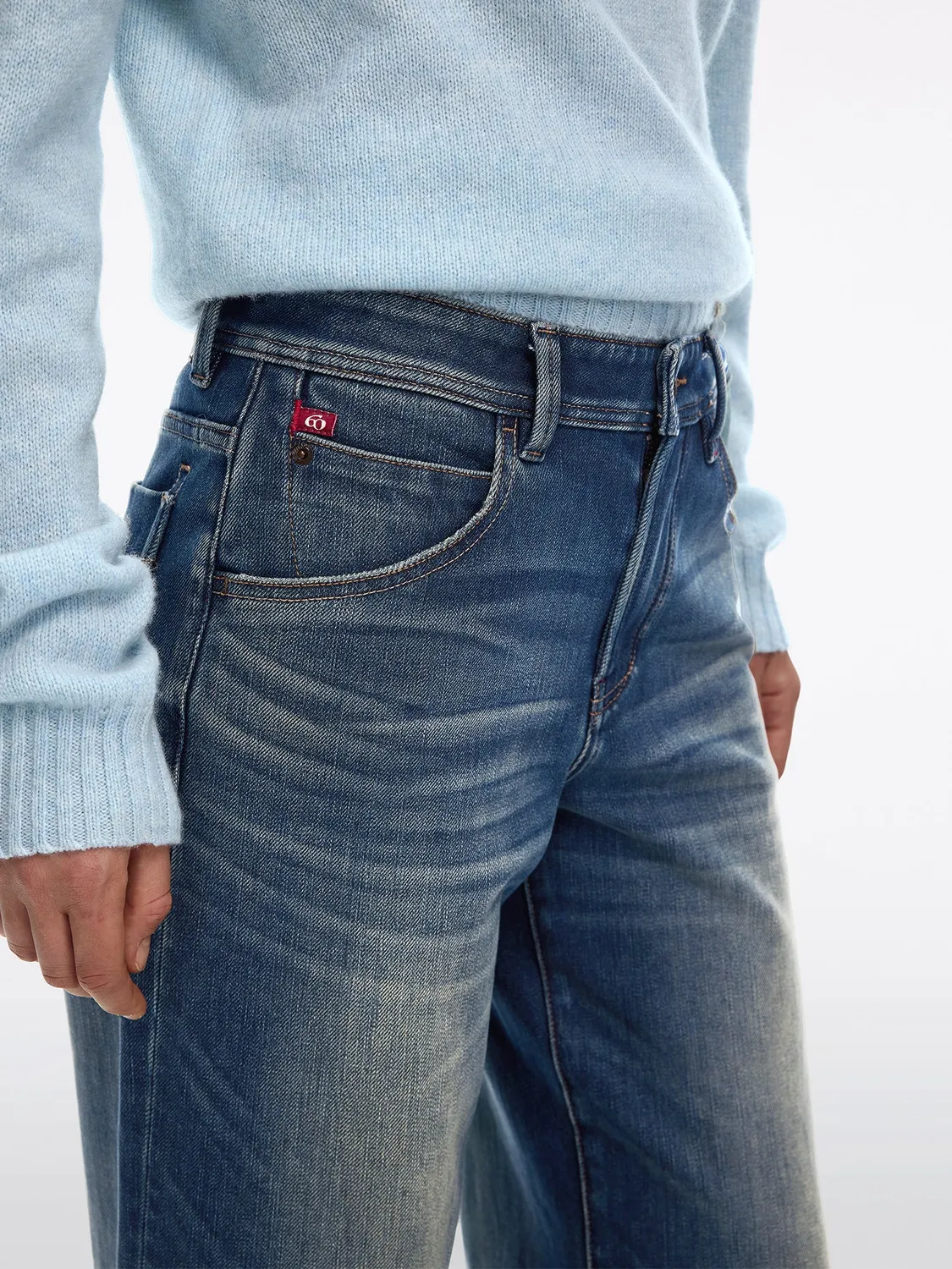 Miss Sixty ANNI straight jeans medium blue cashmere