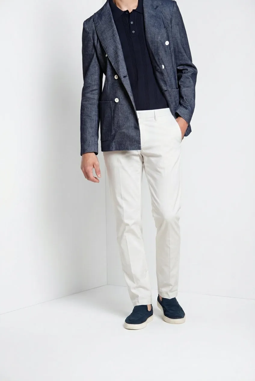 Mason's Torino City chinos lysegrå slim silke