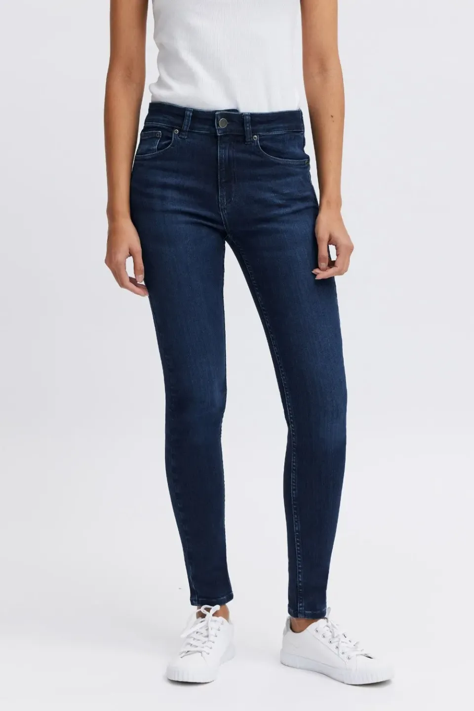 Organsk Breeze Spring Rain P jeans mørkeblå dame
