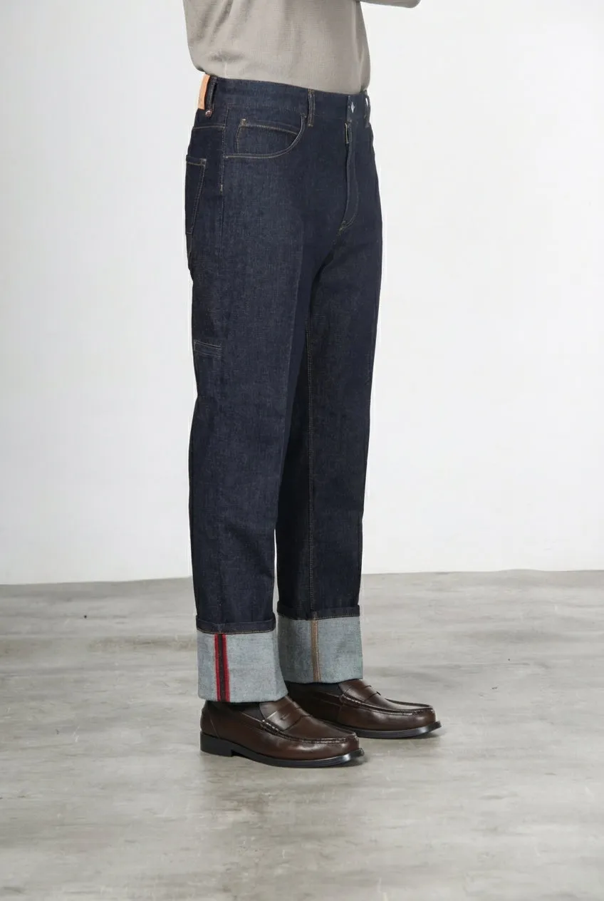 Mason's Harris Carrot jeans navy stretch herre