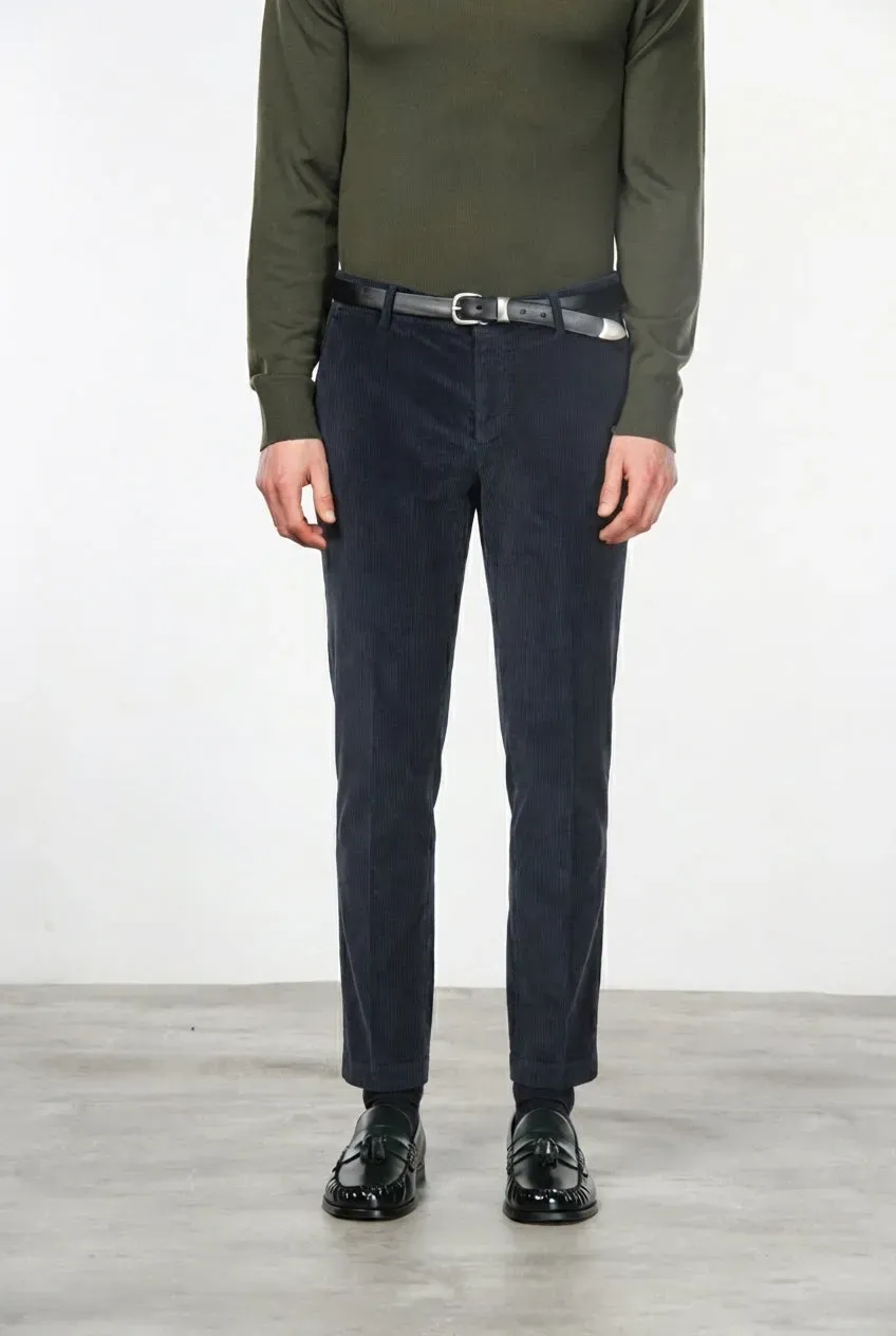 Mason's Milano chinos natblå fløjl extra slim