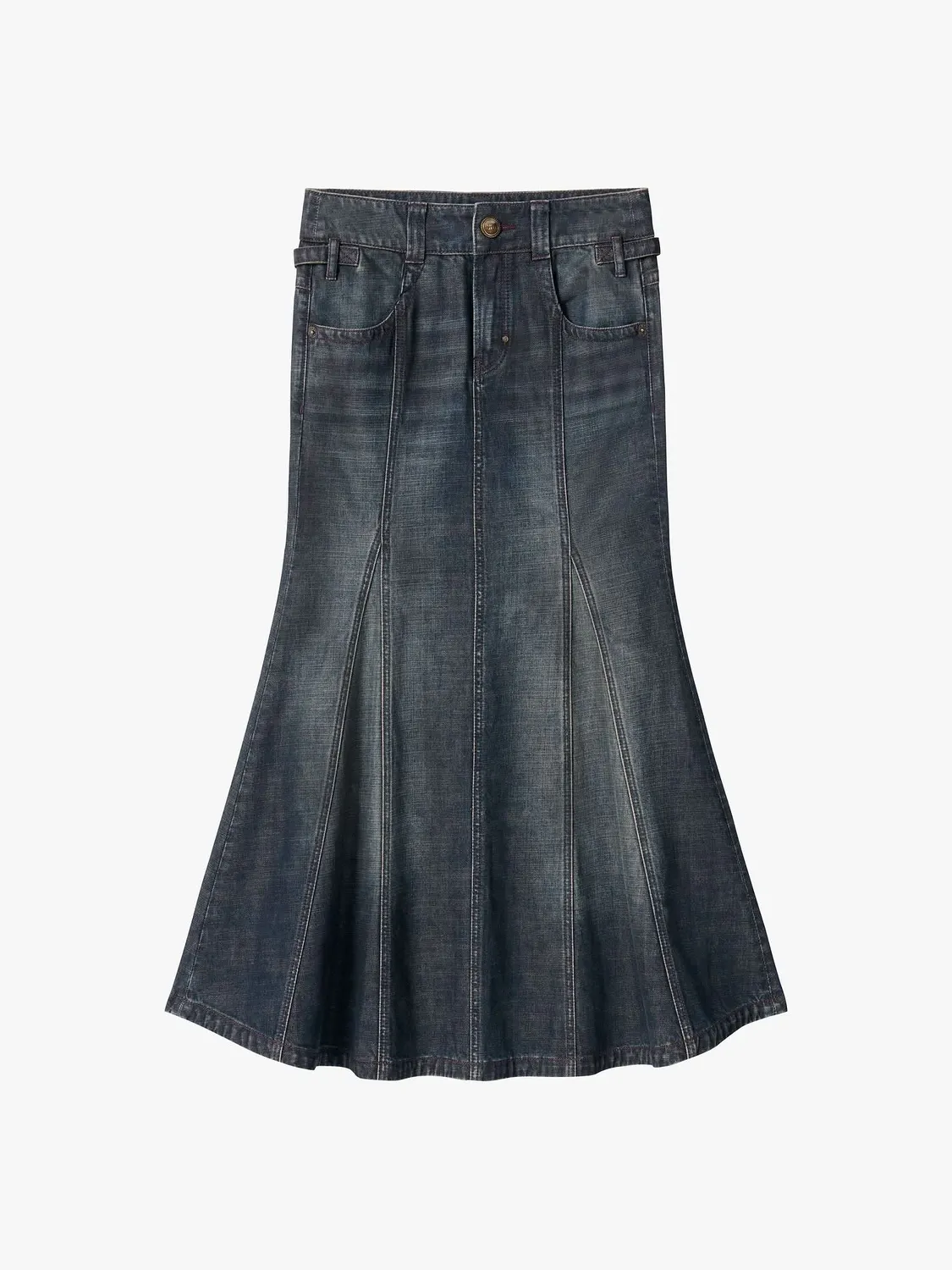 Miss Sixty Havfrue Denimnederdel Blå midi