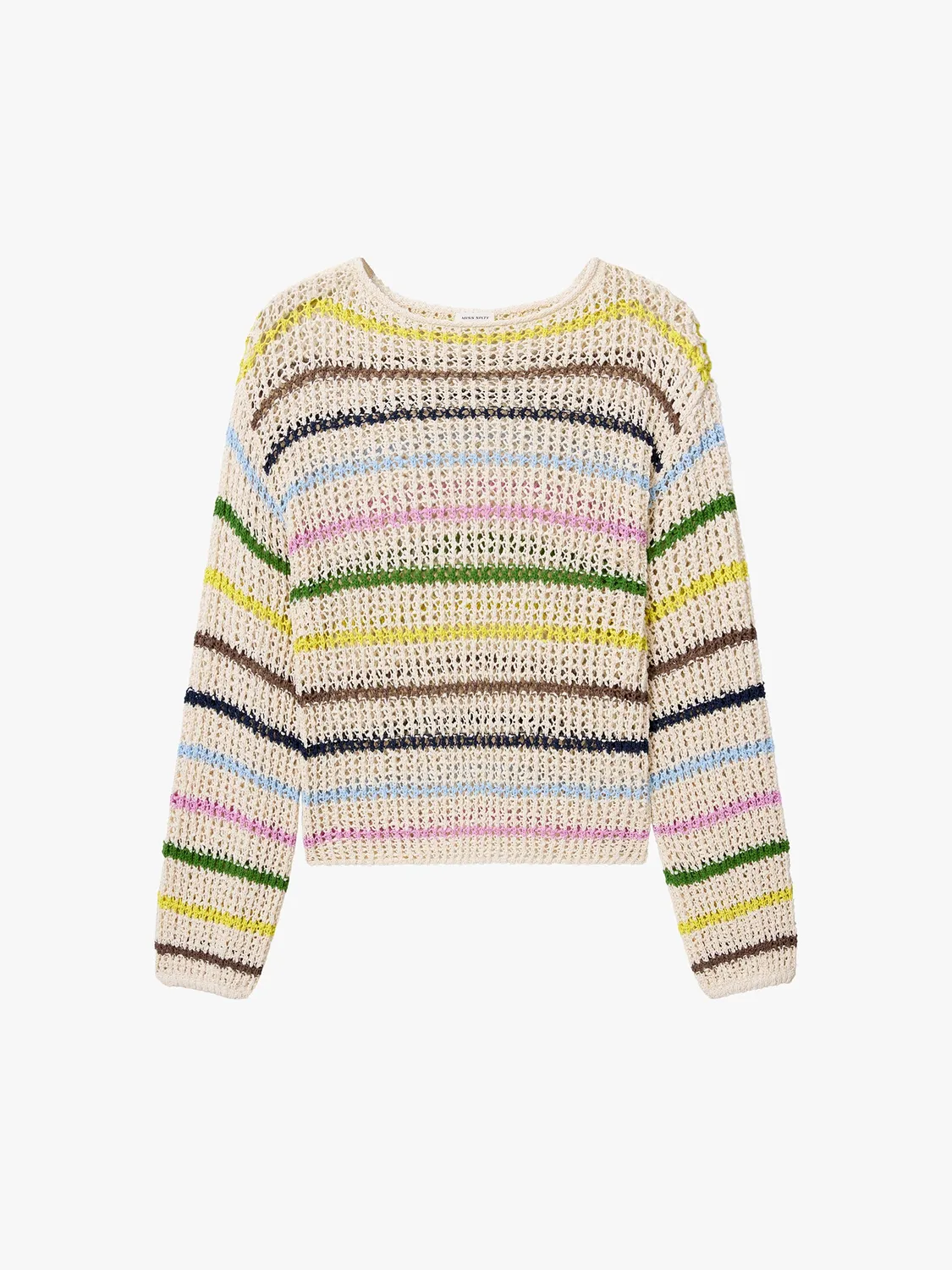 Miss Sixty stribet striktrøje multicolour bomuld