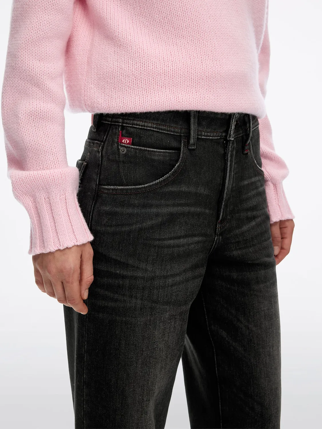 Miss Sixty Anni straight jeans sort low-stretch 34"