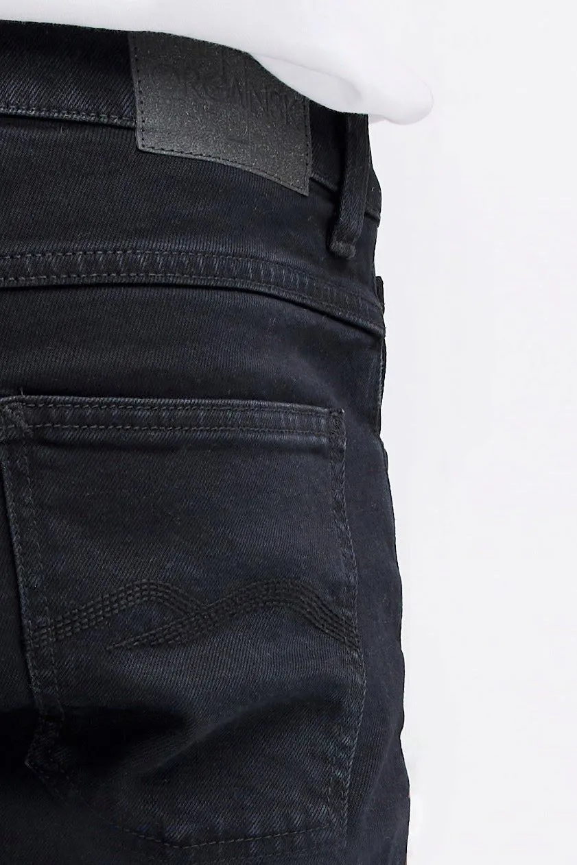 Organsk Atmosphere Black Rock jeans sort stretch