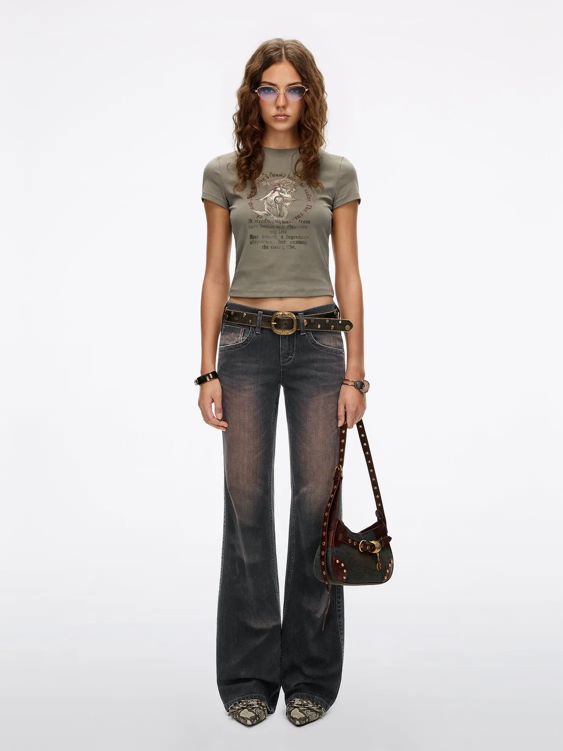 Miss Sixty Tommy flare jeans black fog stretch