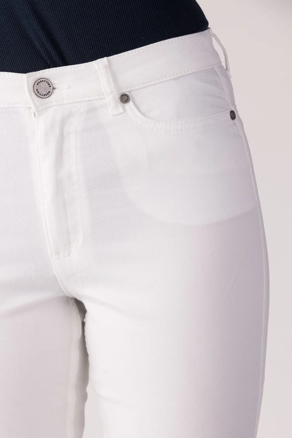 Merrytime Emma Super Slim jeans hvid stram pasform