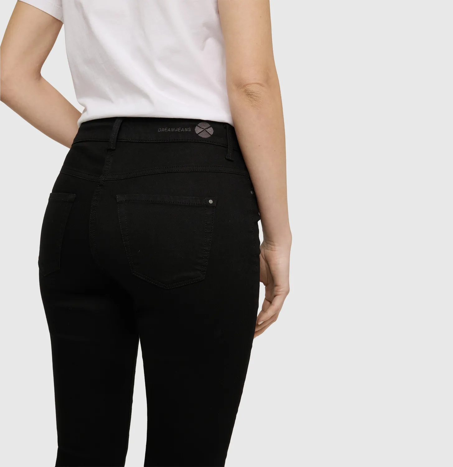MAC Dream Chic jeans sort cropped stretch