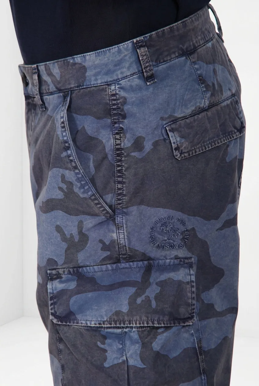 Mason's Chile M74 cargo shorts relaxed indigo