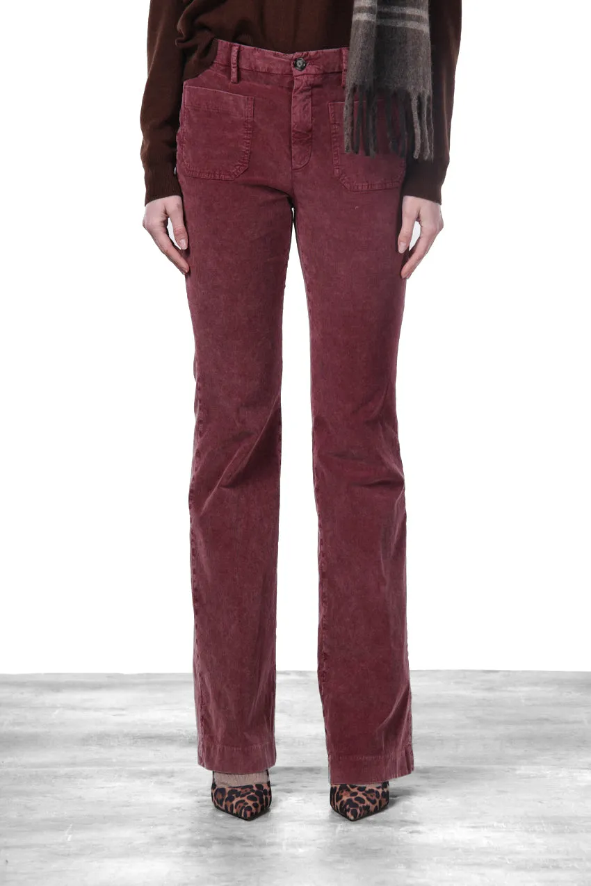 Mason's New York Flare chinobukser mosto slim fløjl