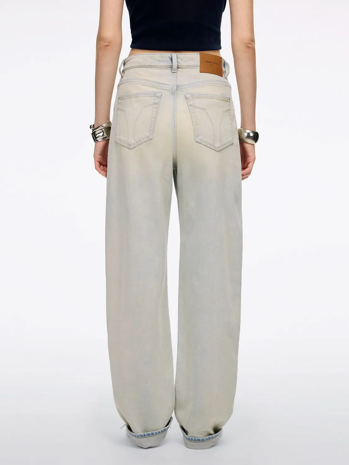 Miss Sixty Elizabeth barrel jeans lyseblå stretch