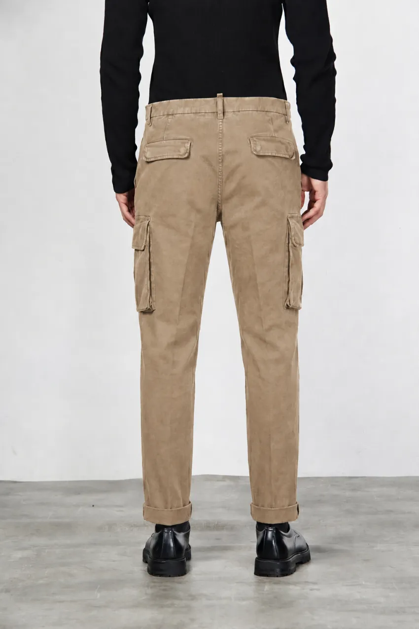 Mason's Chile Carrot cargobukser mørk beige gabardine