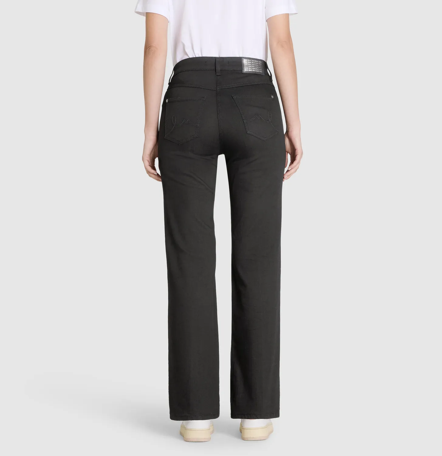 MAC Laura 5225-90-0387L jeans sort Flared Fit