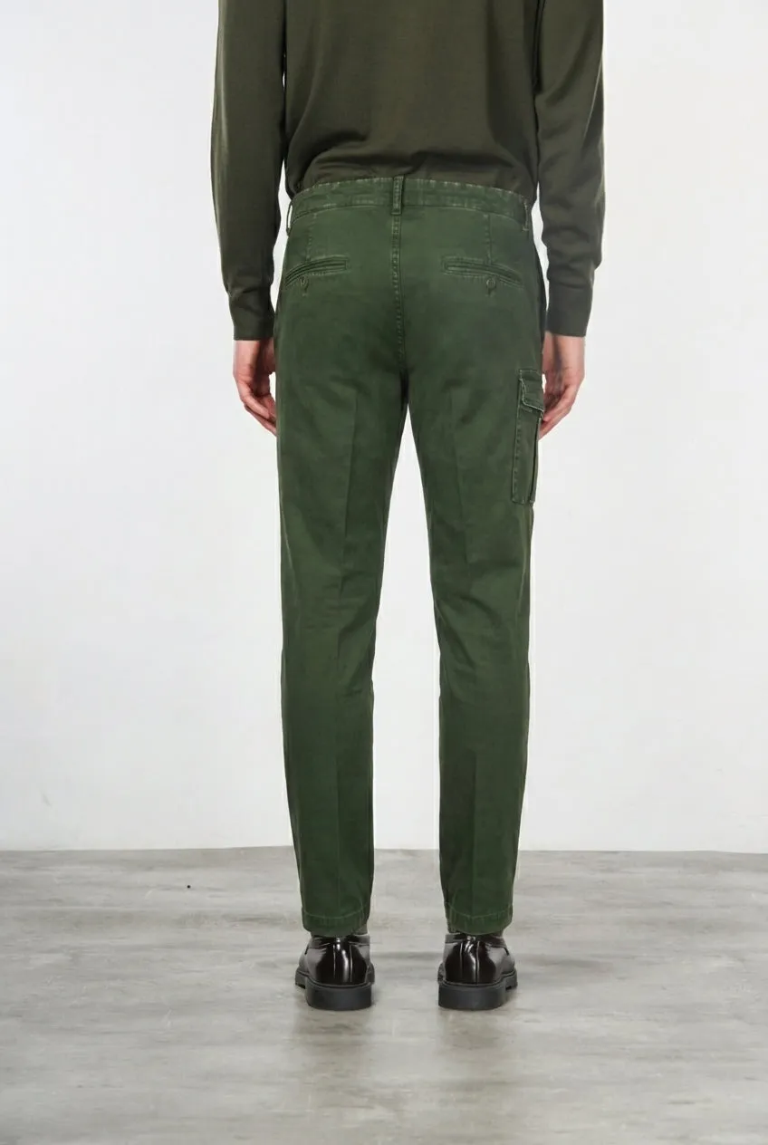 Mason's George cargo bukser carrot fit grøn gabardine