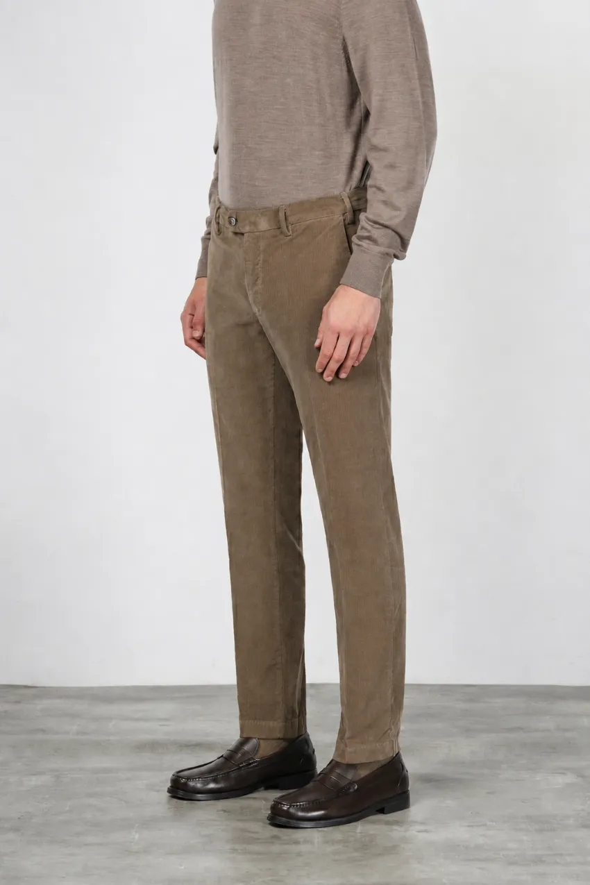 Mason's New York chinos taupe regular fit fløjl