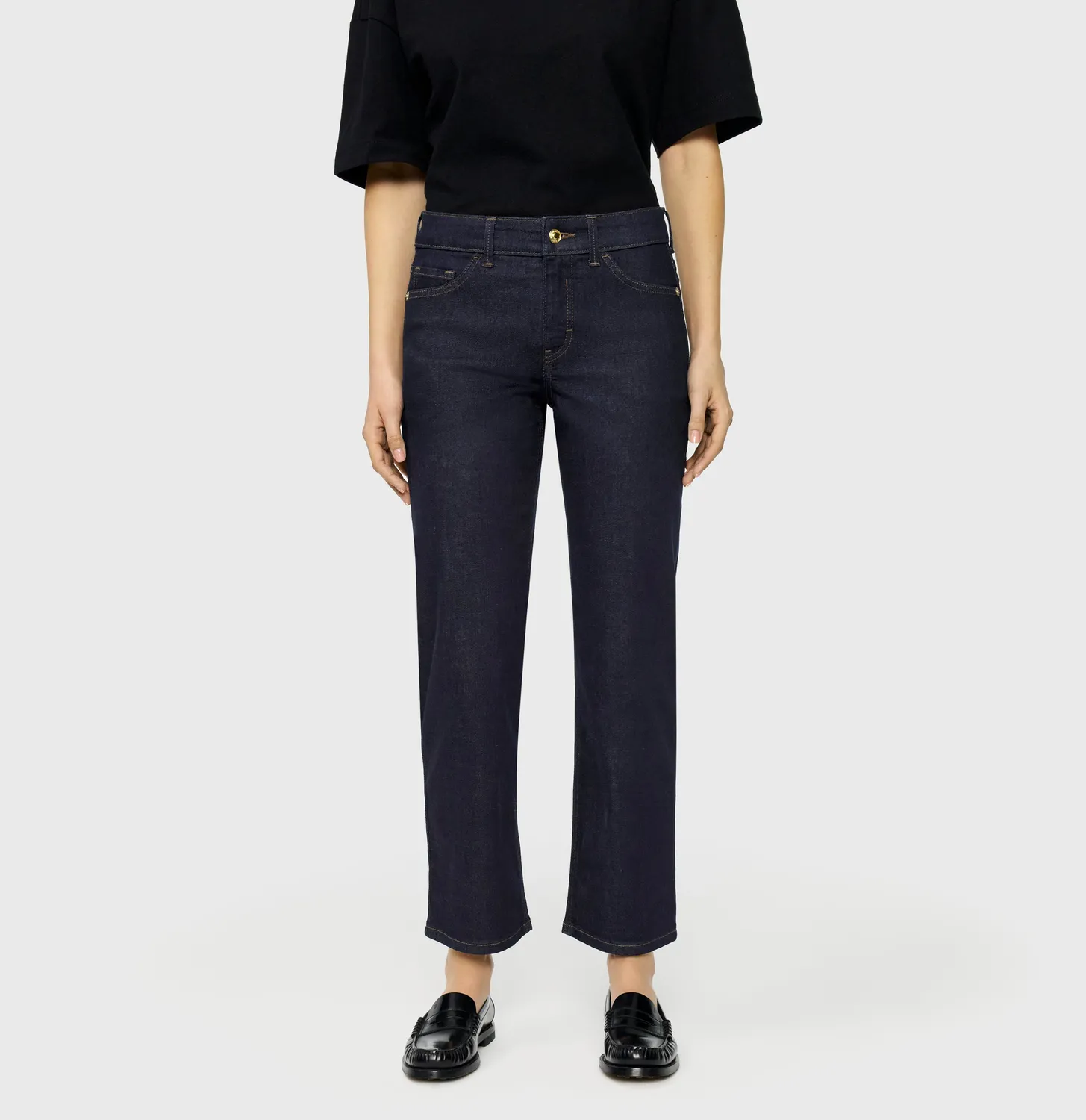 MAC Carrie 5954-90-0389L jeans mørkeblå straight