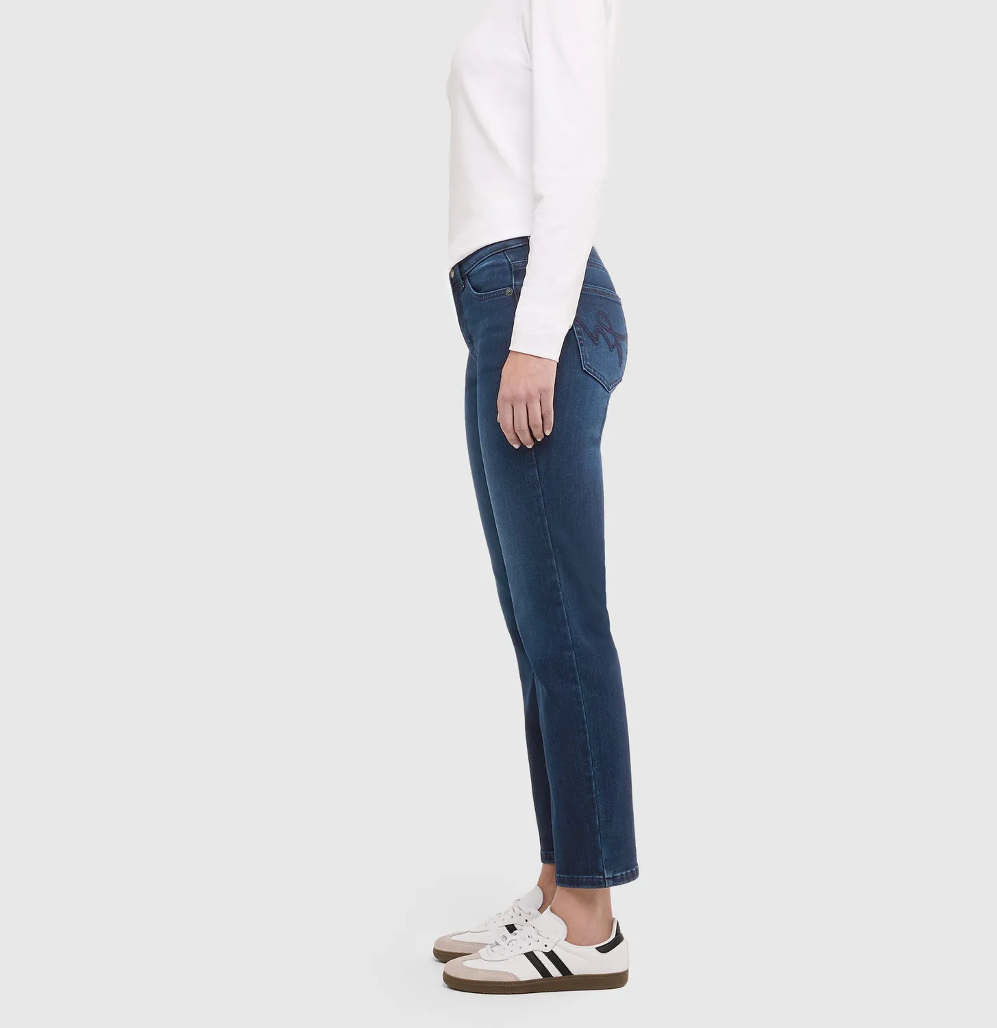 MAC Carrie slim fit jeans mørkeblå vinterdenim