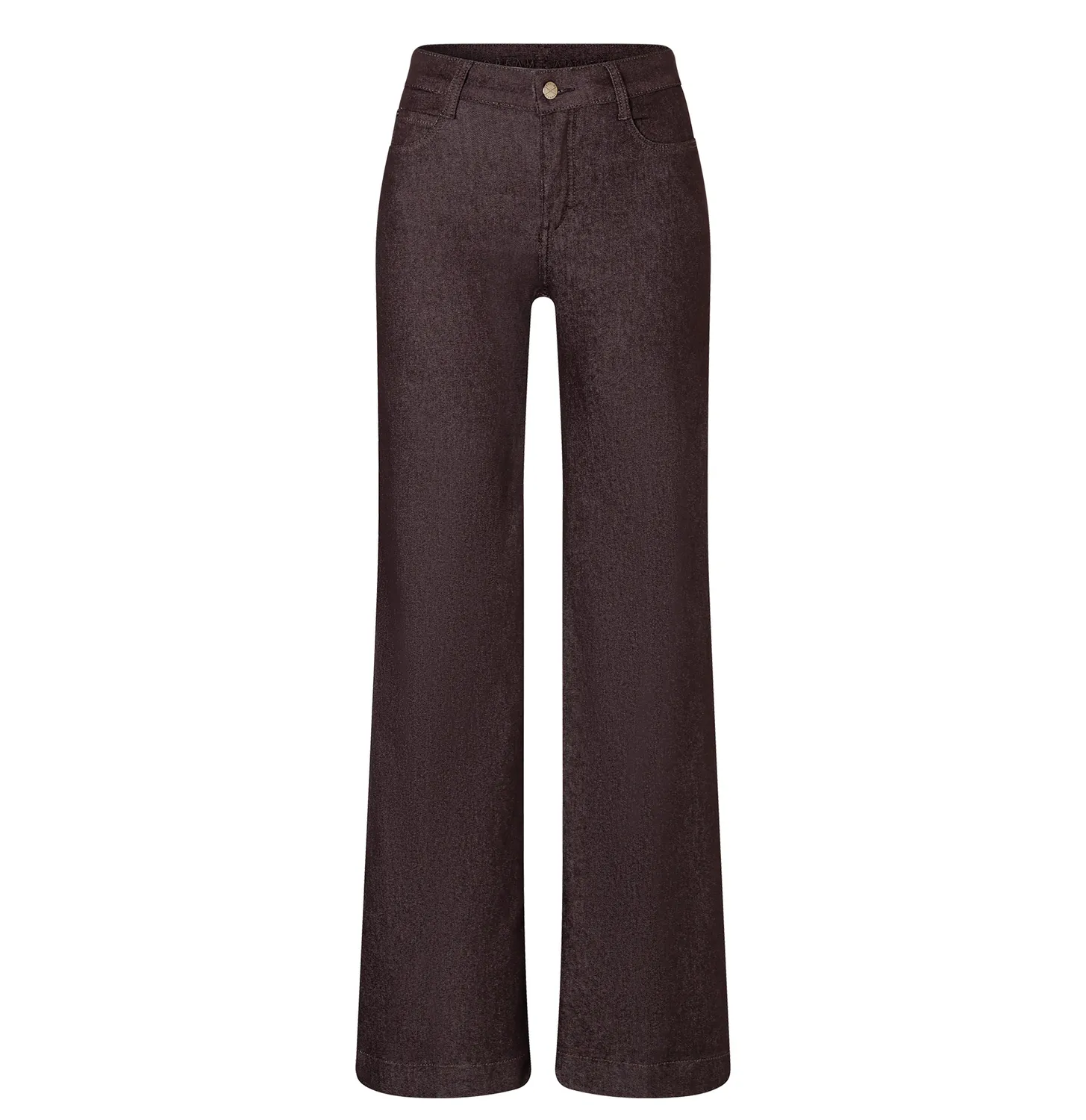 MAC Dream Wide Authentic jeans brun wide fit