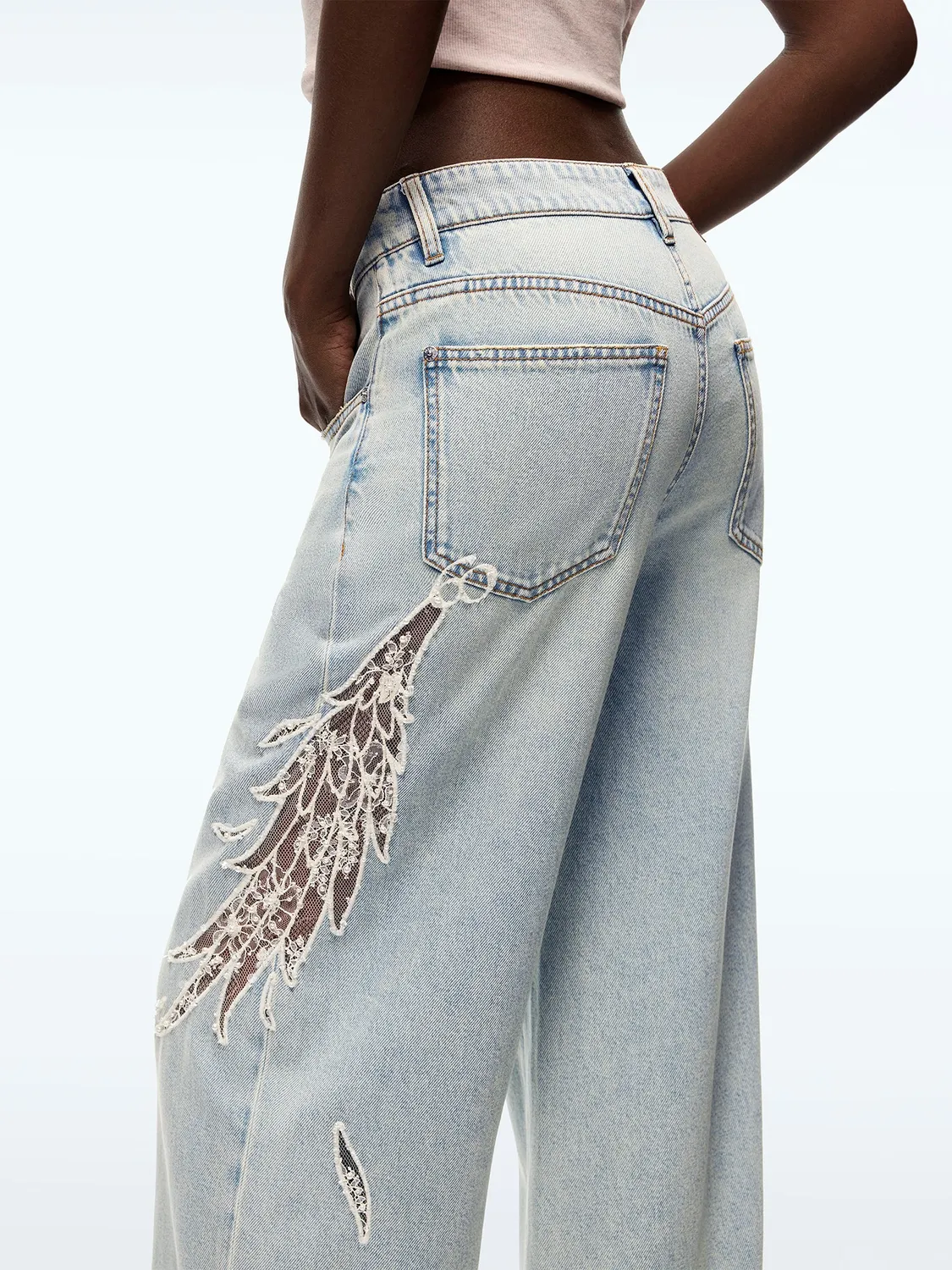 Miss Sixty jeans lyseblå straight blonde vinger