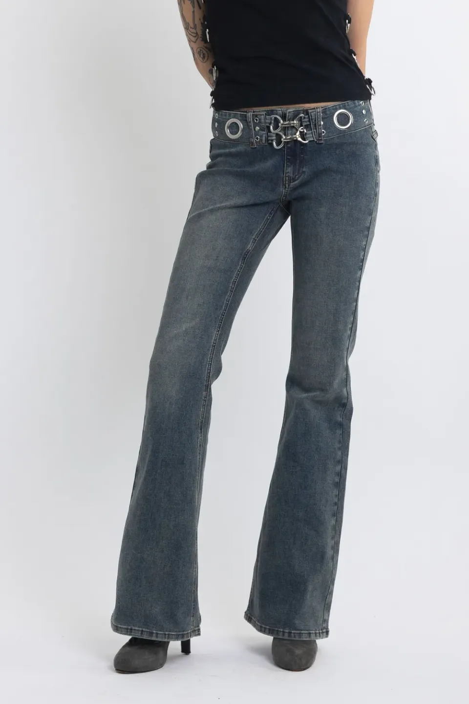 The Ragged Priest Minx flare jeans lav talje vintage